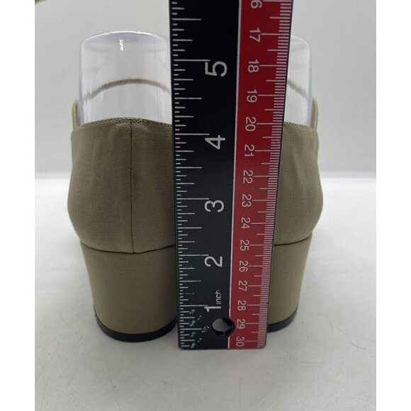 VanEli Beige Square Toe Block Heel Pumps Vintage 90’s Size 7.5N Dress Shoes - Picture 5 of 10